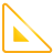 Ruler Triangle yellow