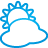 Weather Cloudy blue