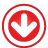 Navigation Down Frame red
