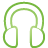 Headphone green