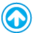 Navigation Up Frame blue