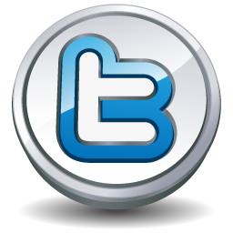 Twitter round button