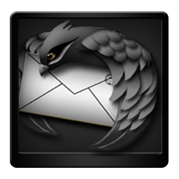 Black Mozilla Thunderbird