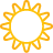 Weather Sun yellow