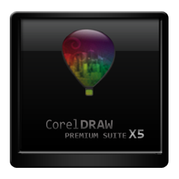 Black Corel Draw X5