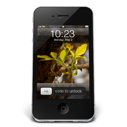 Black iPhone 4 wall