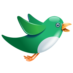 Twitter green birdie