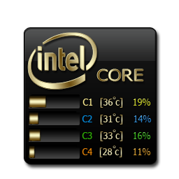 Core Temp Black and Gold