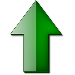 Fleche haut vert