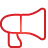 Megaphone red