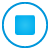 Button Stop blue
