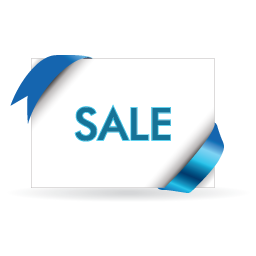 Sale blue and white