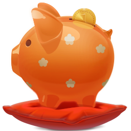 Piggybank orange