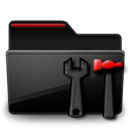 Folder Admin black red