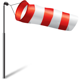 Wind flag storm