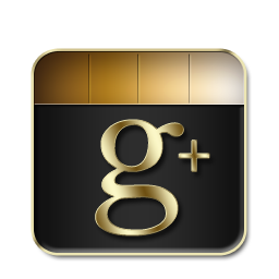 Google Plus Black and Gold