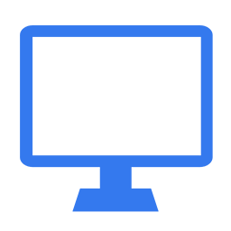 Computer blue