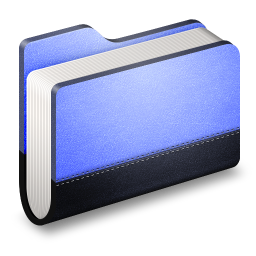 Library Blue Folder
