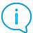 Information Balloon blue