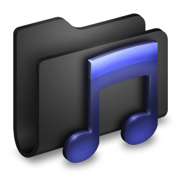 Music Black Folder