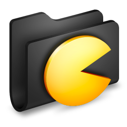 Games Black Folder