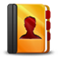Addressbook orange