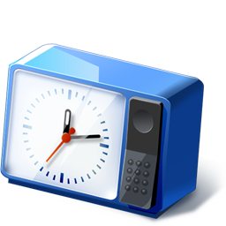 Blue Desk Clock