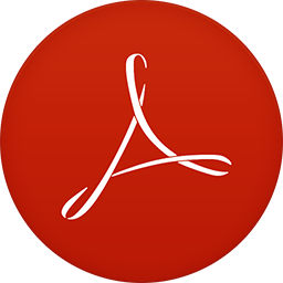 Adobe Reader flat circle