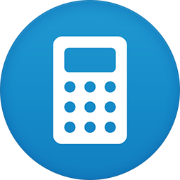 Calculator flat circle
