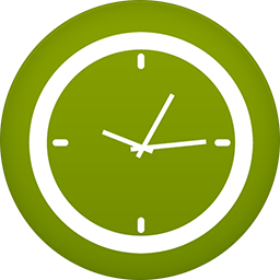 Clock flat circle