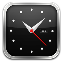 Clock Silver Dark