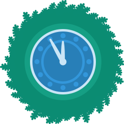 Clock Wreath