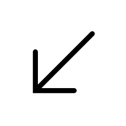 Down Left Vector