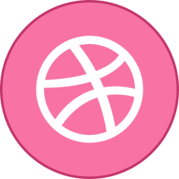 Dribbble Round With Border