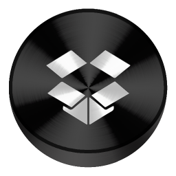 Dropbox Black Drive Circle