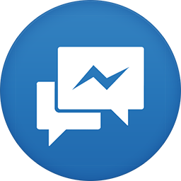 Facebook Messenger flat circle