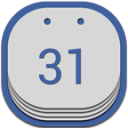 Google Calendar Flat Round