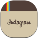 Instagram Flat Round