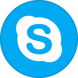 Skype Round With Border