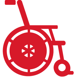 Wheelchair red
